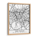 Sao Paulo - Mapas negros 77 - Emiliano Deificus | Cuadro decorativo de Canvas Lab