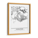 Singapore - Mapas negros 81 - Emiliano Deificus | Cuadro decorativo de Canvas Lab