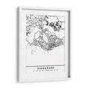 Singapore - Mapas negros 81 - Emiliano Deificus | Cuadro decorativo de Canvas Lab