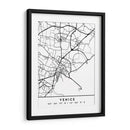 Venice - Mapas negros 91 - Emiliano Deificus | Cuadro decorativo de Canvas Lab