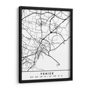 Venice - Mapas negros 91 - Emiliano Deificus | Cuadro decorativo de Canvas Lab