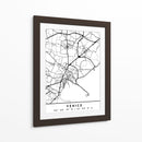 Venice - Mapas negros 91 - Emiliano Deificus | Cuadro decorativo de Canvas Lab