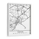 Venice - Mapas negros 91 - Emiliano Deificus | Cuadro decorativo de Canvas Lab