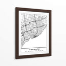 Toronto - Mapas negros 89 - Emiliano Deificus | Cuadro decorativo de Canvas Lab