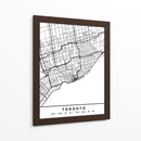 Toronto - Mapas negros 89 - Emiliano Deificus | Cuadro decorativo de Canvas Lab