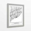 Toronto - Mapas negros 89 - Emiliano Deificus | Cuadro decorativo de Canvas Lab