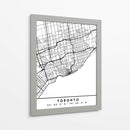 Toronto - Mapas negros 89 - Emiliano Deificus | Cuadro decorativo de Canvas Lab