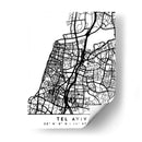Tel Aviv - Mapas negros 87 - Emiliano Deificus | Cuadro decorativo de Canvas Lab