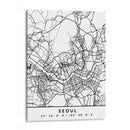 Seoul - Mapas negros 79 - Emiliano Deificus | Cuadro decorativo de Canvas Lab