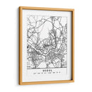 Seoul - Mapas negros 79 - Emiliano Deificus | Cuadro decorativo de Canvas Lab