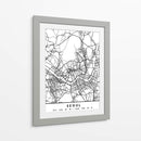 Seoul - Mapas negros 79 - Emiliano Deificus | Cuadro decorativo de Canvas Lab