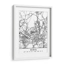 Seoul - Mapas negros 79 - Emiliano Deificus | Cuadro decorativo de Canvas Lab