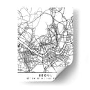 Seoul - Mapas negros 79 - Emiliano Deificus | Cuadro decorativo de Canvas Lab