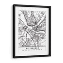 Pittsburgh - Mapas negros 67 - Emiliano Deificus | Cuadro decorativo de Canvas Lab