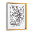 Pittsburgh - Mapas negros 67 - Emiliano Deificus | Cuadro decorativo de Canvas Lab