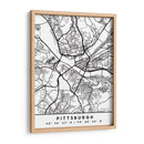 Pittsburgh - Mapas negros 67 - Emiliano Deificus | Cuadro decorativo de Canvas Lab