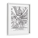 Pittsburgh - Mapas negros 67 - Emiliano Deificus | Cuadro decorativo de Canvas Lab