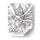 Pittsburgh - Mapas negros 67 - Emiliano Deificus | Cuadro decorativo de Canvas Lab