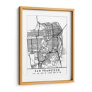San Francisco - Mapas negros 75 - Emiliano Deificus | Cuadro decorativo de Canvas Lab