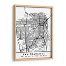 San Francisco - Mapas negros 75 - Emiliano Deificus | Cuadro decorativo de Canvas Lab