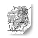 San Francisco - Mapas negros 75 - Emiliano Deificus | Cuadro decorativo de Canvas Lab