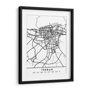 Tehran - Mapas negros 86 - Emiliano Deificus | Cuadro decorativo de Canvas Lab