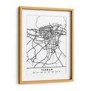 Tehran - Mapas negros 86 - Emiliano Deificus | Cuadro decorativo de Canvas Lab