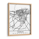 Tehran - Mapas negros 86 - Emiliano Deificus | Cuadro decorativo de Canvas Lab