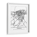 Tehran - Mapas negros 86 - Emiliano Deificus | Cuadro decorativo de Canvas Lab