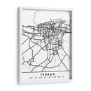 Tehran - Mapas negros 86 - Emiliano Deificus | Cuadro decorativo de Canvas Lab