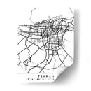 Tehran - Mapas negros 86 - Emiliano Deificus | Cuadro decorativo de Canvas Lab
