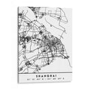 Shanghai - Mapas negros 80 - Emiliano Deificus | Cuadro decorativo de Canvas Lab