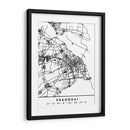 Shanghai - Mapas negros 80 - Emiliano Deificus | Cuadro decorativo de Canvas Lab