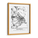 Shanghai - Mapas negros 80 - Emiliano Deificus | Cuadro decorativo de Canvas Lab