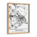 Shanghai - Mapas negros 80 - Emiliano Deificus | Cuadro decorativo de Canvas Lab