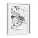 Shanghai - Mapas negros 80 - Emiliano Deificus | Cuadro decorativo de Canvas Lab