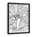 Washington, D.C. - Mapas negros 93 - Emiliano Deificus | Cuadro decorativo de Canvas Lab
