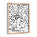Washington, D.C. - Mapas negros 93 - Emiliano Deificus | Cuadro decorativo de Canvas Lab