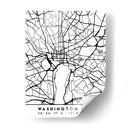 Washington, D.C. - Mapas negros 93 - Emiliano Deificus | Cuadro decorativo de Canvas Lab