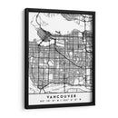 Vancouver - Mapas negros 90 - Emiliano Deificus | Cuadro decorativo de Canvas Lab