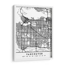 Vancouver - Mapas negros 90 - Emiliano Deificus | Cuadro decorativo de Canvas Lab