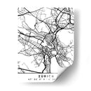Zürich - Mapas negros 95 - Emiliano Deificus | Cuadro decorativo de Canvas Lab