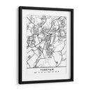 Yerevan - Mapas negros 94 - Emiliano Deificus | Cuadro decorativo de Canvas Lab