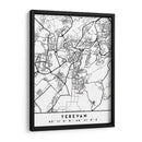Yerevan - Mapas negros 94 - Emiliano Deificus | Cuadro decorativo de Canvas Lab