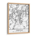 Yerevan - Mapas negros 94 - Emiliano Deificus | Cuadro decorativo de Canvas Lab