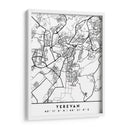 Yerevan - Mapas negros 94 - Emiliano Deificus | Cuadro decorativo de Canvas Lab