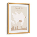 Baku - Mapas del corazón de la ciudad 06 - Emiliano Deificus | Cuadro decorativo de Canvas Lab