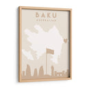 Baku - Mapas del corazón de la ciudad 06 - Emiliano Deificus | Cuadro decorativo de Canvas Lab