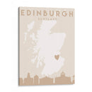 Edinburgh - Mapas del corazón de la ciudad 29 - Emiliano Deificus | Cuadro decorativo de Canvas Lab