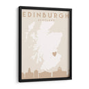 Edinburgh - Mapas del corazón de la ciudad 29 - Emiliano Deificus | Cuadro decorativo de Canvas Lab